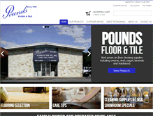 Tablet Screenshot of poundsfloors.com